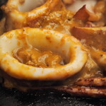 月島もんじゃ もへじ - いかの丸焼き 肝醤油