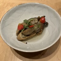 日本料理　「十二颯」 ヒルトン東京 - 牡蠣のオイル漬け