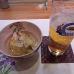 Keyaki - 付き出し：白菜と鶏のあっさり煮