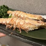 47都道府県の日本酒と炉端焼き 浦島 - 殻もまるごと食べられる大海老