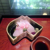 穂濤 - お造り（間八，鯛，鮃）