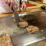 千薫庵 - 追加でハンバーグをお願いしました