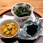 和料理 紫音 - お通し三種盛り