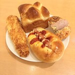 ブーランジェリ･エ･カフェ　オブジェ - 食べ放題2巡目♡チーズスティック♡はちみつ泉北レモン♡ローズマリーとチーズのホワイトソーセージ♡フランク♡