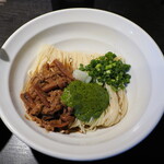 弘明寺丿貫 - 烏賊塩辛→イカゴロと春菊の和え玉 450円