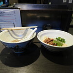 弘明寺丿貫 - 烏賊塩辛→イカゴロと春菊の和え玉