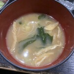 えいすけ - 定食のみそ汁