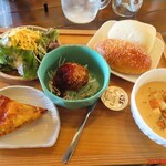 cafe Naif Blanc - パンプレートランチ　1300円(税込)