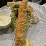 えいすけ - エビ＆カキフライ定食　1,330円　