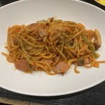 えいすけ - モチモチ太麺の昭和のナポリタンセット　220g   950円