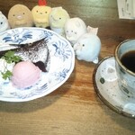 窯右衛門 - ガトーショコラとすみっコ達、雪室珈琲。