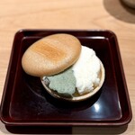 匠 進吾 - いつもの、抹茶と塩アイスの最中♪