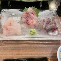 地魚料理・鮨 佐々木 - シロアマダイ昆布締め、活けイサキ、アジ