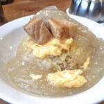 中華そば 貴の香 - 雪崩式あんかけ半炒飯