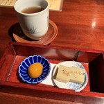 蕎麦懐石 無庵 - 金柑、芋羊羹