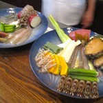 旬彩 天ぷら 心来(しんら） - まずは、本日いただく素材の紹介。