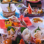 北海道料理ユック 北の海道 - 知床味めぐり会席4100円