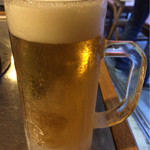 ジョージ＆ラモス - 生ビール（中ジョッキ）540円。