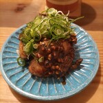 酒呑蕎食〆タグル - 牡蠣の蕎麦味噌焼き