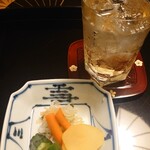 鰻亭 - 香の物・ハイボール