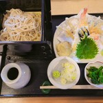 なみき庵 - 天ざる蕎麦大盛1,700円+300円