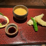 炭火鉄板焼　杜季 - 前菜