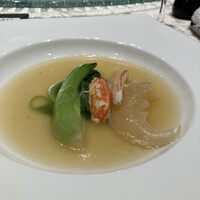 銀座アスター 新宿賓館  - ふかひれとかにと冬瓜のスープ