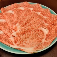人形町今半 本店 - 2階の個室(室料3,300円）でいただく、すき焼　月コース　特上（14,520円+サービス料10%）