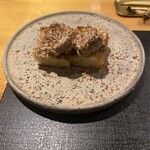 とり やまもと - 焼いたレーズンパンにパテとカカオ