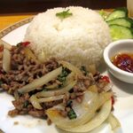 シャンタイレストラン - 牛肉ガパオライス(1000円)