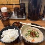 老虎苑 - かす汁定食@550円：3.42／64