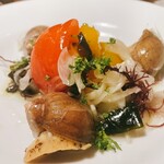 Panch - 山元産パプリカとあわびツブのマリネ