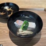 日本料理FUJI - イトヨリダイのお椀 じゃがいも饅頭