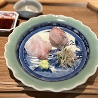日本料理FUJI - お造り ハタ、ヒラアジ