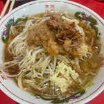 ラーメン二郎 - 小麺半分｡ﾆﾝﾆｸ少し脂ﾏｼﾏｼ｡