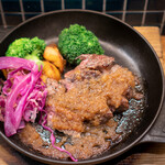 代々木八幡 BISTRO NONKI - 国産 黒毛和牛 ランイチの炭火グリル