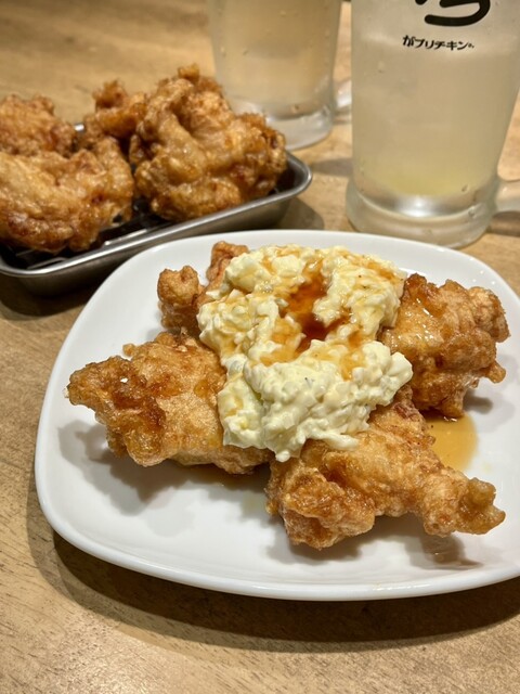 Honetsukitori, Kara-age, Highball ga Burichikin. Sakae Ten