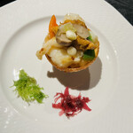 故宮 - イセエビと雲丹のXOソース炒め