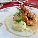 シェ・アンジュ - 国産ヒラメ、ホタテ、エビ