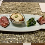 肴と炭火焼 玉 - お通し