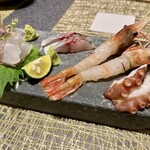 肴と炭火焼 玉 - 刺身盛り合わせ②
