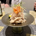 肴と炭火焼 玉 - ハギの肝あえ