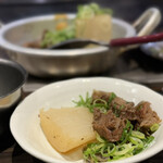 たぴおか食堂 - 大根とすじの『おでん』やな！やさしくて (*´ч`*) ｳま