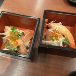 グルメバイキング オリンピア - メバチマグロとズワイ蟹の重ね寿司