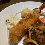 ラトリエ プリュ - エビフライ（2024年12月28日撮影）