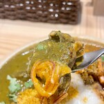 スパイスカレー あかつ亭 - パラクチキンカレー アップ