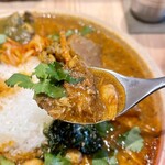 スパイスカレー あかつ亭 - 大根とサバのカレー アップ