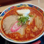 らーめん きちりん - ピリ辛すね…程好く旨ぁ…1枚チャーシューがぁ、デカイ❕デカイは、旨いとぉ…。