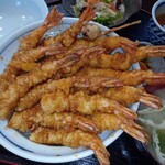 てんよし - スペシャル海老天丼特盛　ご飯普通盛り