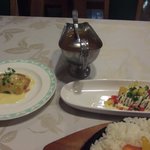 なんぷてい - 前菜類①とカレーのルー